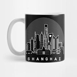 Shanghai China Skyline Mug